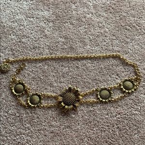 Gold sunflower belt